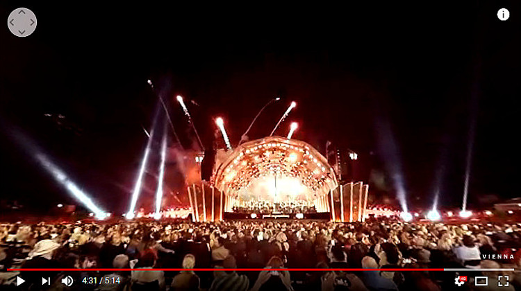 Video vom Sommernachtskonzert der Wiener Philharmoniker im Schloßpark von Schönbrunn ...
