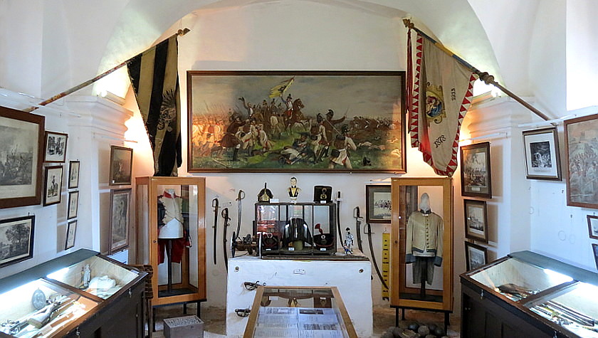 Ausstellungsraum im Museum Aspang-Essling 1809 ...